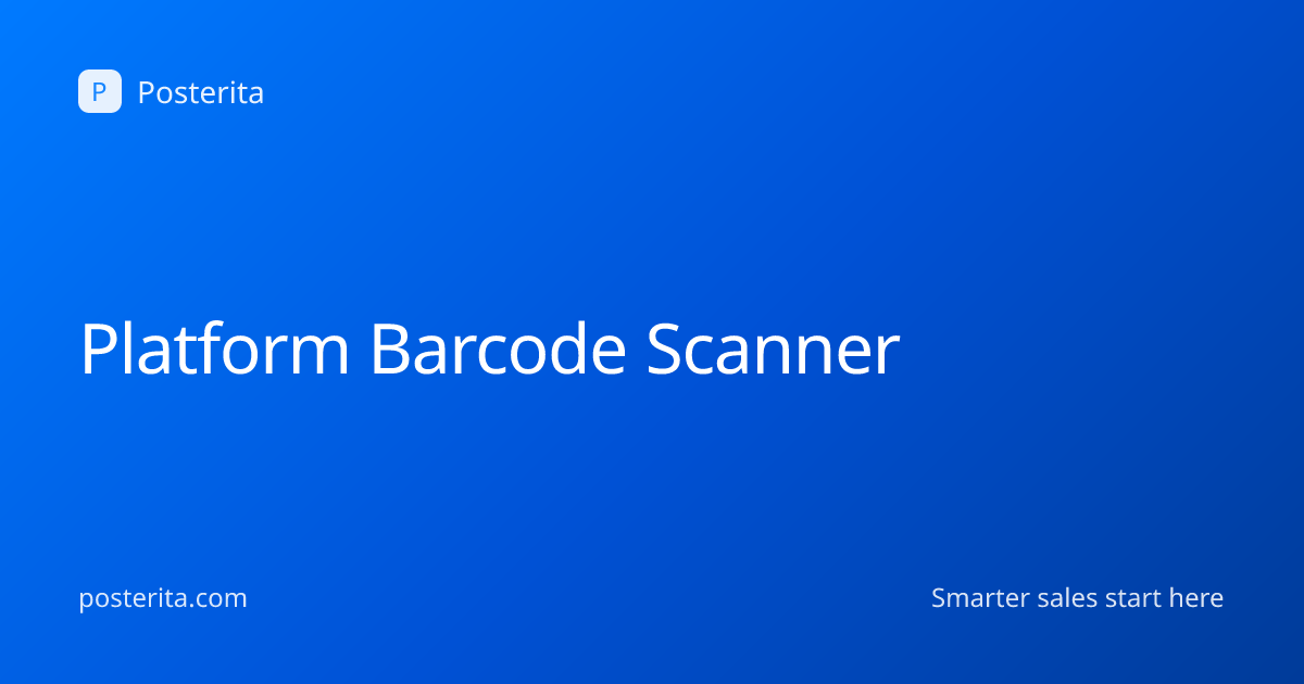 Platform Barcode Scanner | Posterita Hardware